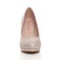 Rose Gold High Heel Glitter Court Shoes, Image 6 of 6
