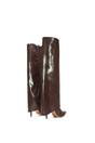 Brown XY LONDON Brown 'Shauna' Foldover Knee High Boots With Stiletto Heel, Image 5 of 6