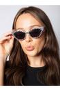 Black Angular Sunglasses, Image 2 of 5