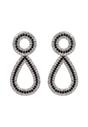 Silver Double Drop Earrings, Image 1 of 5