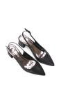 Black 'Virelai' Shimmer Low Block Heels With Slingback, Image 6 of 6