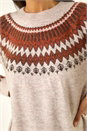 Biscuit Soft Knit Fairisle Jumper Dress, Image 5 of 5