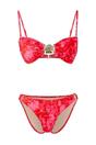Multi WOVCOR Multi Shell Detail Bandeau Bikini Set with Adjustable Straps, Image 3 of 4