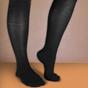 Multi 2 Pack Ladies Rainbow Patterned Knee High Bamboo Socks, Image 3 of 5