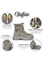Brown Womens Combat High Ankle Boots-ASPHA-COM, Image 3 of 7