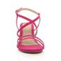 Fuchsia AJVANI Fuchsia Mid Wedge Heel Crossed Straps Sandals, Image 6 of 6