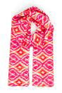 Pink Aztec Print Cotton Lightweight Scarf, Image 1 of 4