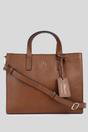 Tan 'Sogno di Pelle' Real Leather Tote Bag, Image 1 of 4