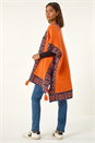 Rust Nordic Pattern Cape, Image 1 of 5