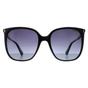 Black Polaroid Black Square Black Grey Gradient Polarized PLD 6218/S, Image 1 of 4