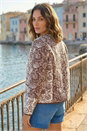 Chocolate Petite Quilted Puffer Jacket, Image 3 of 4