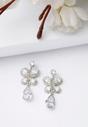 Silver Charming Butterfly Drop Earrings, Image 2 of 5