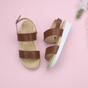 Tan AJVANI Tan Flatform Strappy Sandals, Image 4 of 6