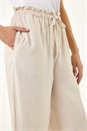 Natural  Petite Embroidered Hem Trouser, Image 5 of 5