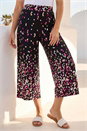 Black Border Print Culotte Trouser, Image 1 of 4