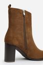 Khaki 'Artic' Block Heel Ankle Boot, Image 4 of 6
