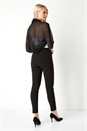 Black Chiffon Bolero, Image 3 of 4