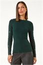 Forest Hotfix Stud Sleeve Jumper, Image 7 of 7