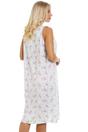 Aqua Camille Lingerie Aqua Floral Lightweight Sleeveless Nightdress, Image 4 of 6