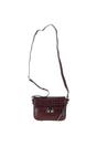 Burgundy 'Elegance' Croc Embossed Leather Cross Body Bag, Image 2 of 5