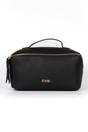 Black Etre Black Faux Leather Vanity Case Makeup Bag, Image 1 of 2