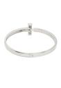 Silver Modern Minimalist Bangle, Image 4 of 6