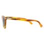 Brown Round Striped Brown Blue Polarized Sunglasses, Image 3 of 4