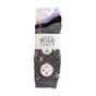 Black 3 Pack Fashionable Texture Knit Cotton Socks, Image 3 of 3