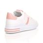 White Flat Lace Up Glitter Trainers, Image 4 of 5