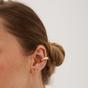 Gold Chunky Sterling Silver Ear Cuff No Piercing 1 Piece, Image 4 of 4
