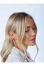 Gold Oval Huggie Hoops, Image 2 of 4