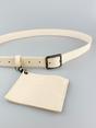 Blue PU Leather Belt with Dettachable Card Holder, Image 2 of 4