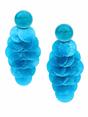 Blue AVANT-GARDE PARIS Blue Natural Shell Disc Cascade Drop Earrings, Image 1 of 3