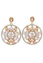 Gold AVANT-GARDE PARIS Gold Diva Collection Elegant Hollow Floral Drop Earrings, Image 1 of 5