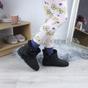 Black Faux Fur Lined Ankle Boots Slippers, Image 5 of 6