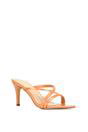 Peach XY LONDON Peach 'Angel' Stiletto High Heel Mule Sandals, Image 2 of 6