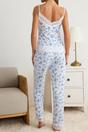 Multi WOVCOR Multi 2-Piece Lace Trim and Pyjama Set, Image 4 of 4