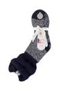 Navy Ladies Fluffy Slouch Top Non Slip Thermal Bed Socks, Image 2 of 5