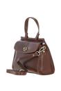 Brown Medium Real Leather Grab Bag, Image 2 of 4