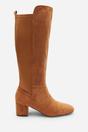 Beige 'Cherish' Block Heel Knee High Boots, Image 3 of 7