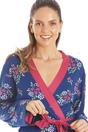 Red Floral Print Spandex Knee Length Wrap, Image 5 of 5