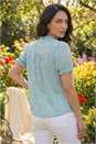 Blue Dusk Floral Embroidered Shirt, Image 3 of 4