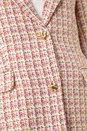 Pink Check Single Breasted Boucle Jacket, Image 5 of 5