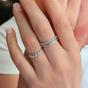 Gold Spero Gold Lined Stones Marquise Sterling Silver Ring, Image 3 of 4