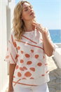 Ivory Abstract Layered Tunic Top, Image 1 of 4
