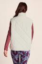 Cream Slaley Insulated Relaxed Fit Gilet, Image 3 of 6
