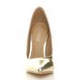 Gold High Heel Stiletto Pointed Toe Court Shoes, Image 6 of 6