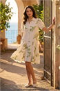 KHAKI Dusk Embroidered Tunic Dress, Image 1 of 4