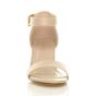 Natural AJVANI Natural Mid Block Heel Ankle Strap Sandals, Image 6 of 6
