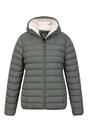 Khaki Faux Fur Lined Padded Jacket, Image 5 of 5